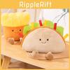 Plush Mood Vegetable Toy Sandwich French Fries Pizza Taco Stuffed 2628cm Doll