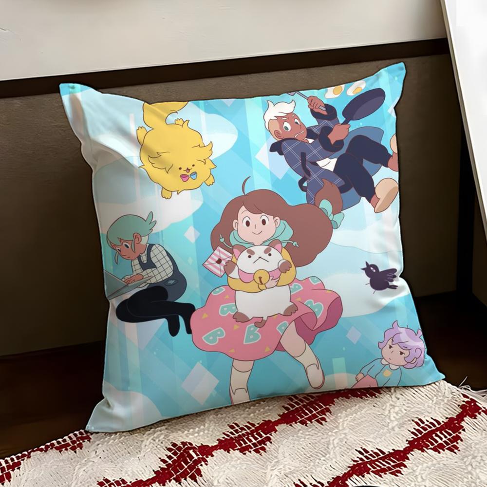 BBee And PPuppycat Cushion Cover Reversible Soft Durable Pillow Cover Home  Car MultiScene Use for Daily Comfort