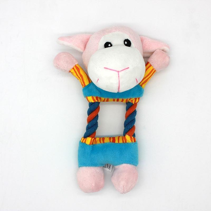 Plush Squeaky Chew Toy For Dogs Cats Bite Resistant Interactive Pet Toy