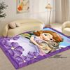 Cartoon Sofia die Erste Prinzessinnen-Muster Teppich - Raumdeko, Maschinenwaschbar und Weich, Perfekt für Schlafzimmer Spielmatte, Wohnzimmer
