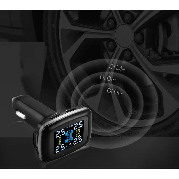 Mini Portable Pressure Gauges Digital Displays Electronic Automotive Universal Tire Pressure Detectors Pressure Monitor Lighters