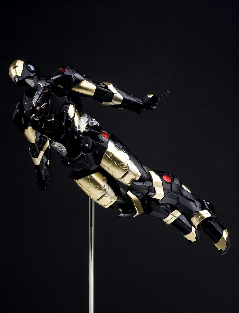 IRON MAN MARVEL BLACK X GOLD PVC ABS painted action figure REEDIT #06 NOW! ver. non-scale &