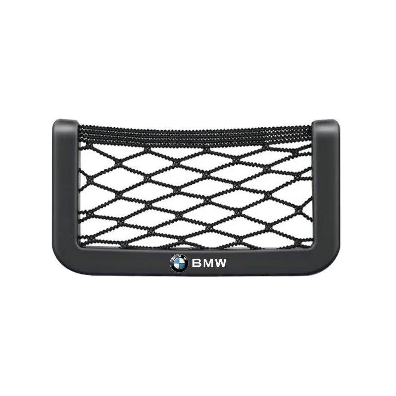 

Car Universal Car Organizer Mesh Storage Bag Net Pocket Phone Holder For Bmw X3 X5 X6 X1 X4 F20 F30 G20 F34 F10 G30 F11 F25 I3