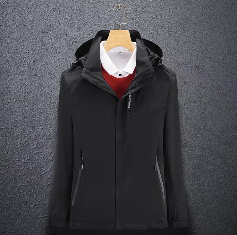 Hardshell Jacket for Men Spring Autumn Thin Mountain Casual Jacket for Women Waterproof Windproof Sports Hooded Coat