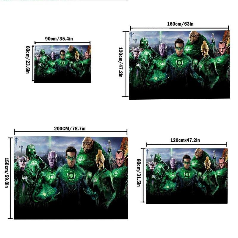 Green Lantern Corps Movie Poster PrintOffice Mat Home Decor Gift For Halloween & Christmas LC19