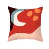 Office Living Room Home Pillowcase Morandi Geometric Leaf Print Pillowcase Car Ornaments