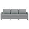 Vidaxl Sofa 3-Osobowa, Jasnoszara, 180 Cm, Tapicerowana Tkaniną