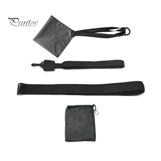 

Плавание Парашютный пояс для силовых тренировок Плавание Силовое оборудование для тренировок с сопротивлением с поясом для плавания Парашютный пояс для взрослых 40cm чёрный