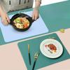 Siliconen Placemat Voedselkwaliteit 40*30cm Effen Kleur Placemat voor Basisschoolkinderen Hittebestendige, Waterdichte en Oliebestendige Placemat