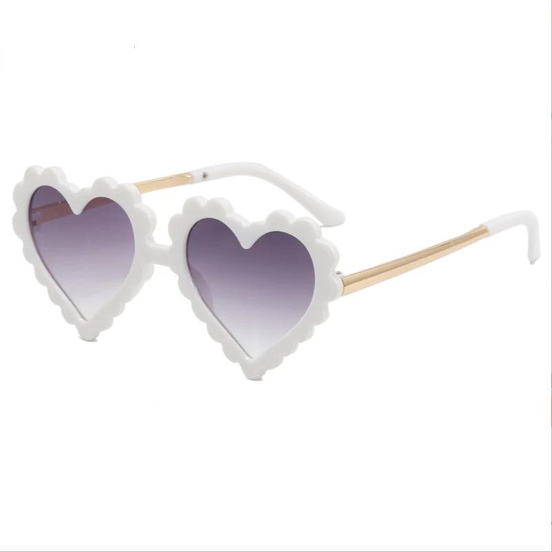 Children Heart Sun Shading Sunglasses Children Heart-Shaped Anti Ultraviolet Sunglasses Baby Love Glasses 6 Colors 0-8Years