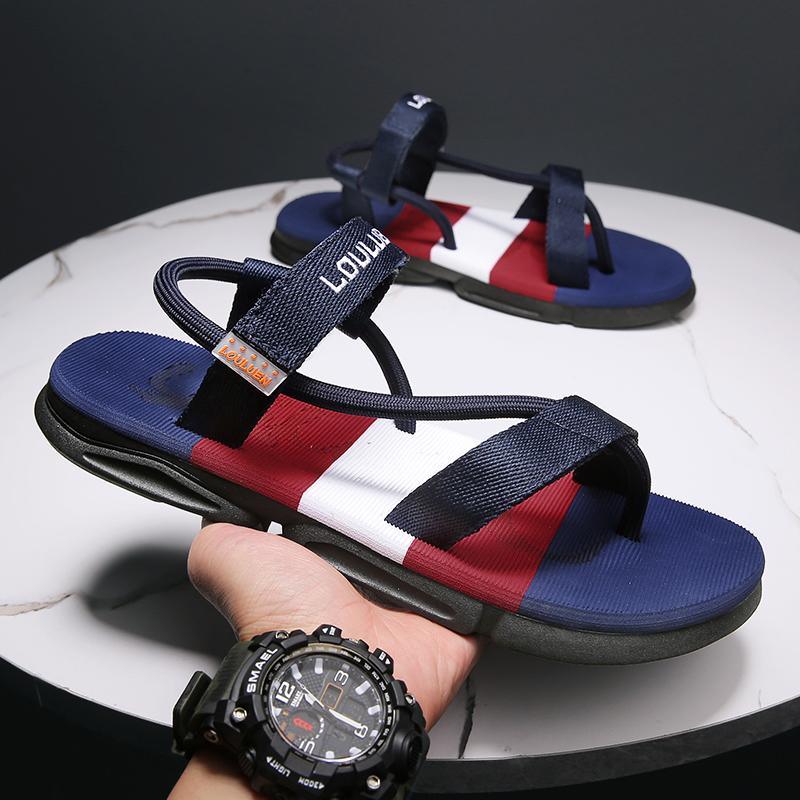 Fashion Men's Shoes Sandals Summer New Slippers Non Slip Men's Beach Shoes Sandals Summer Men's Outdoor Fashion Trend Non Slip Slippers