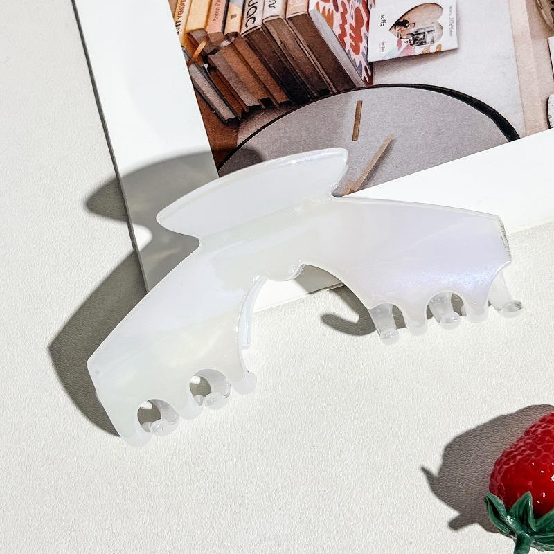 Jelly-colored Bow Back Head ClawLarge Hair Claw Updo Shark Clip Hair Accessory