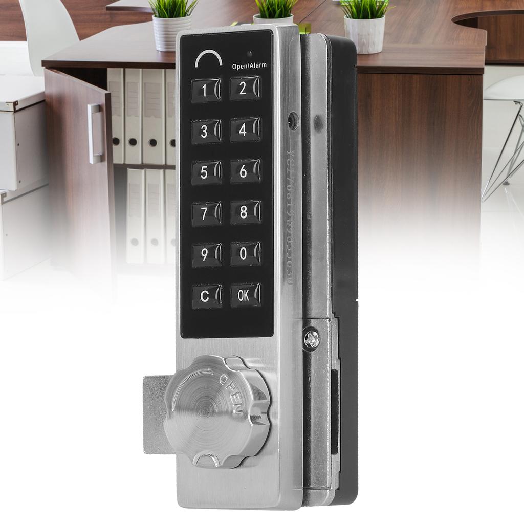 Electronic Keypad Door Lock Intelligent Password 1?15 Digits Unlocking for Sauna File Cabinet Drawer