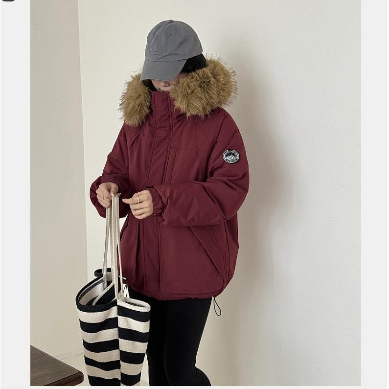 Vinter Dunjakke Dame Mellomlang Verktøy Student Vattert Jakke Vattert Jakke Jakke Fortykket Jakke