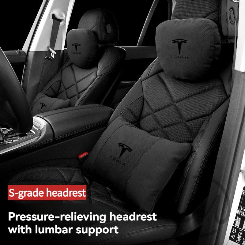 For Tesla Model 3 Model Y Model S Model X Car Headrest Neck Support Seat Soft Neck Pillow Automobile Tesla Interior Accessories
