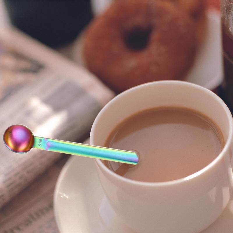 Stainless Steel Coffee Scoop Tea Coffee Measuring Spoon Double End Sugar Coffee Spoon Tablespoon Kitchen Coffee Tool