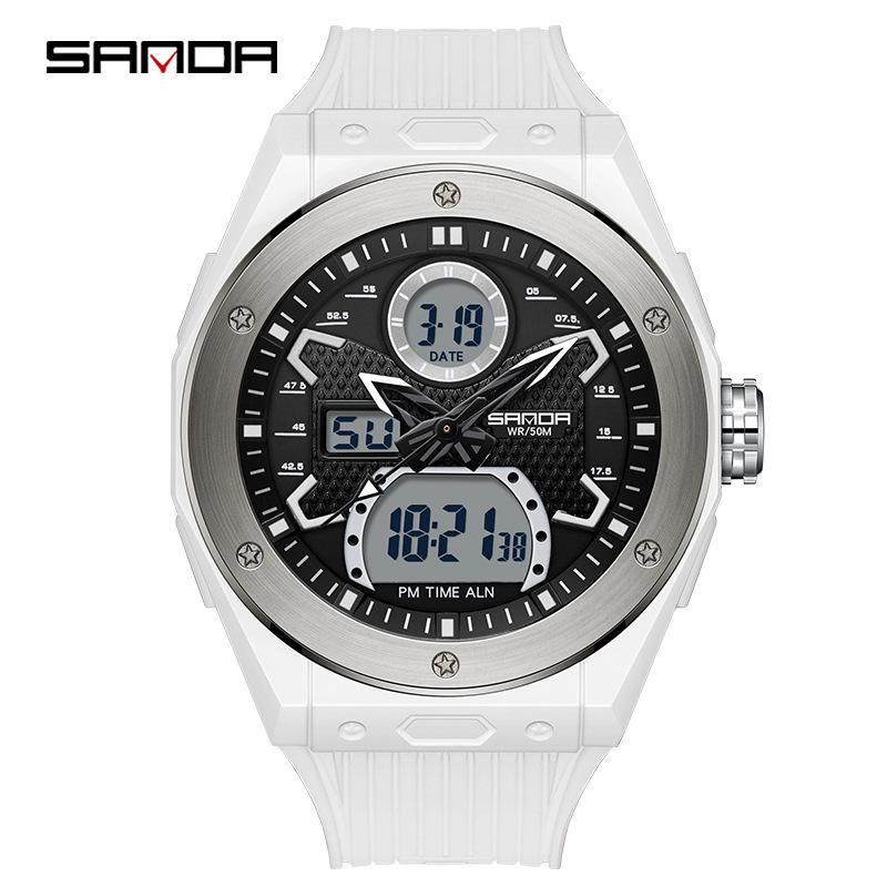 Sanda Youth Multifunctional Waterproof Sports Watch for Students