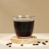 250ml/360ml Cold Brew Coffee Cup Transparent Vintage Striped Glass Cup American Iced Coffee Cup Cafe Latte Mocha Cappuccino Mugs