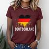 Women's Casual Short Sleeve T-Shirt Crew Neck Graphic Print Lightweight Soft Fabric Relaxed Fit Top for Everyday Wear