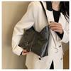 2023 Winter New Korean Underarm Large Capacity Bag Women Fashion Commuter Tote Bag Solid Color Versatile Single Shoulder Bag Urban Minimalist Style