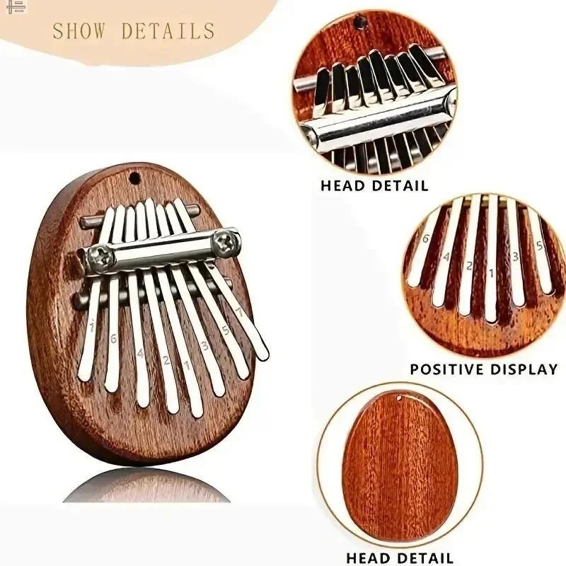 8 Key Mini Wood Kalimba High Quality Exquisite Finger Thumb Piano Marimba Musical Good Accessories Pendant Gift Home Decor