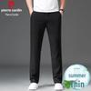 Pierre Cardin Men's Summer Linen Blend Cool-Feel Straight Casual Pants