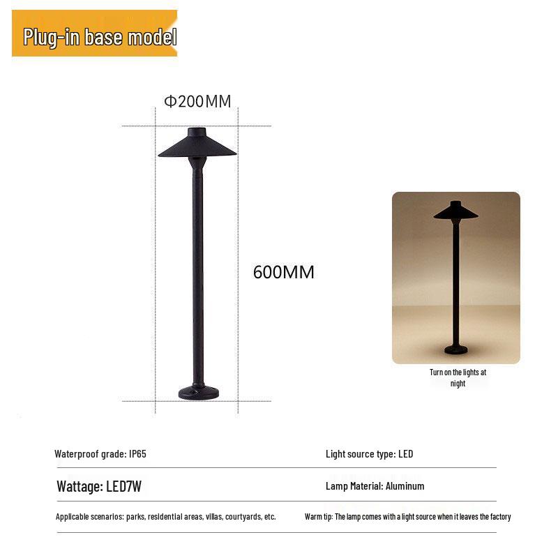 Solar Waterproof Garden Lights - Ground Inserted, Outdoor Courtyard Atmosphere, 24V/220V