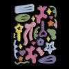 Glossy Geometry Filler Letter Star Silicone Epoxy Resin Mold DIY Keychain Pendant Jewelry for Bag Decorations Craft