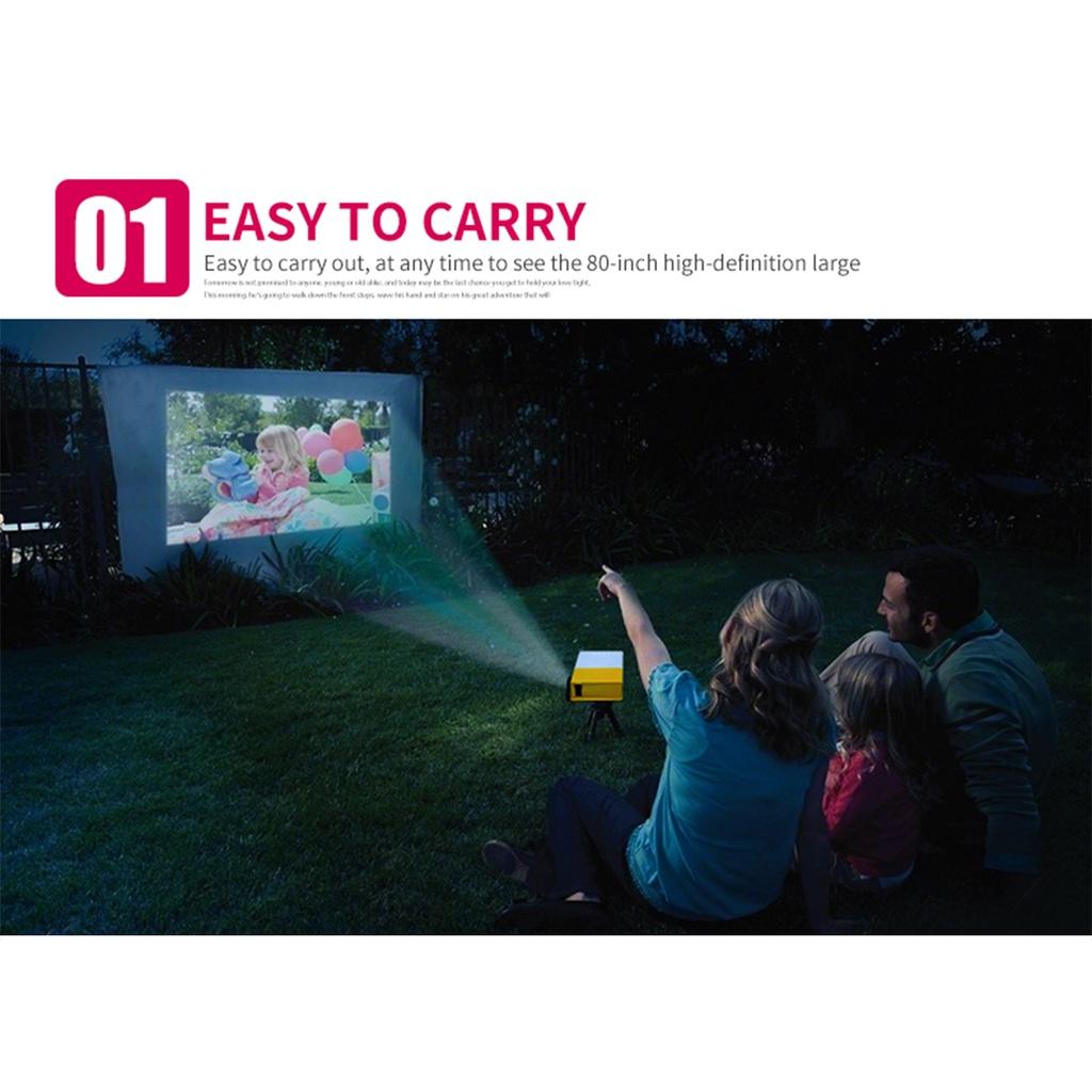 30000 Std. 1080P HD LED Tragbarer Projektor 320x240 Auflösung Multimedia Heimkino Film Beamer Video Theater