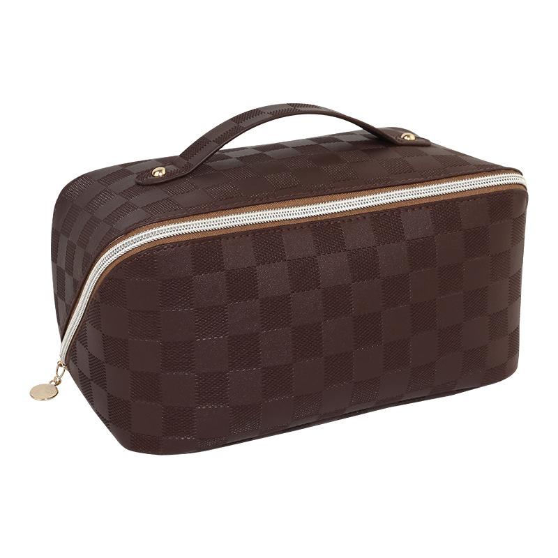 European High-end Waterproof Makeup Bag With Large Capacity Portable Travel Toiletries Cosmetics Storage