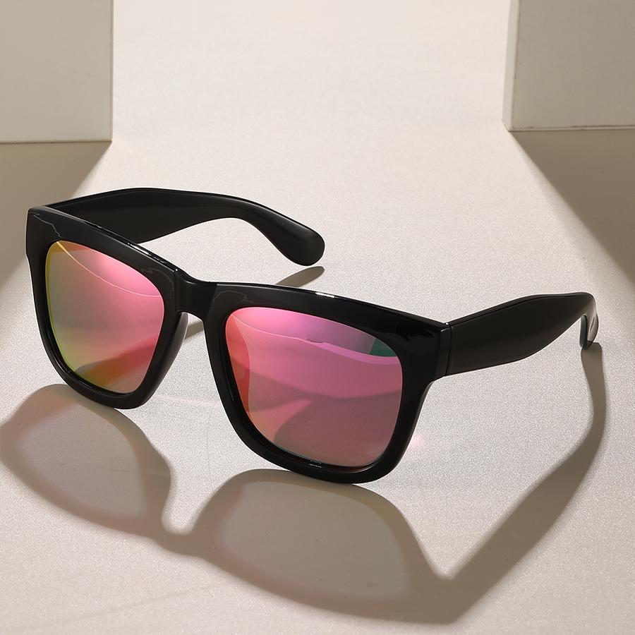 Классические Цветные Большие Квадратные Солнцезащитные Очки Мужские Женские Модные Спортивные Солнечные Очки Мужские Стильные Уличные Для Вождения Рыбалки Очки фиолетовый