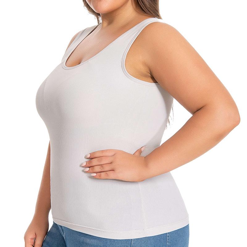 Cross-Border Plus Size Push-Up Tank Top: Wire-Free Full Cup European and American Style Bra