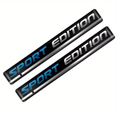 2 Stück Sport Edition Aufkleber Limitierte Edition Emblem Abzeichen Kotflügel Aufkleber Auto LKW Ersatz für Universelles Fahrzeug SUV Motorrad