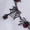 Vintage Gothic Pająk Naszyjnik Pająk Pająk Halloween Netto Wisiorek Naszyjnik Punk Style Gad Biżuteria Zwierząt dla Kobiet Dziewczyna