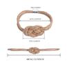 Magnetic Hemps Curtain Tiebacks,Decorative Drapery Holdbacks Bohemians Styles Woven Curtain Tie Back with Exquisite Knot