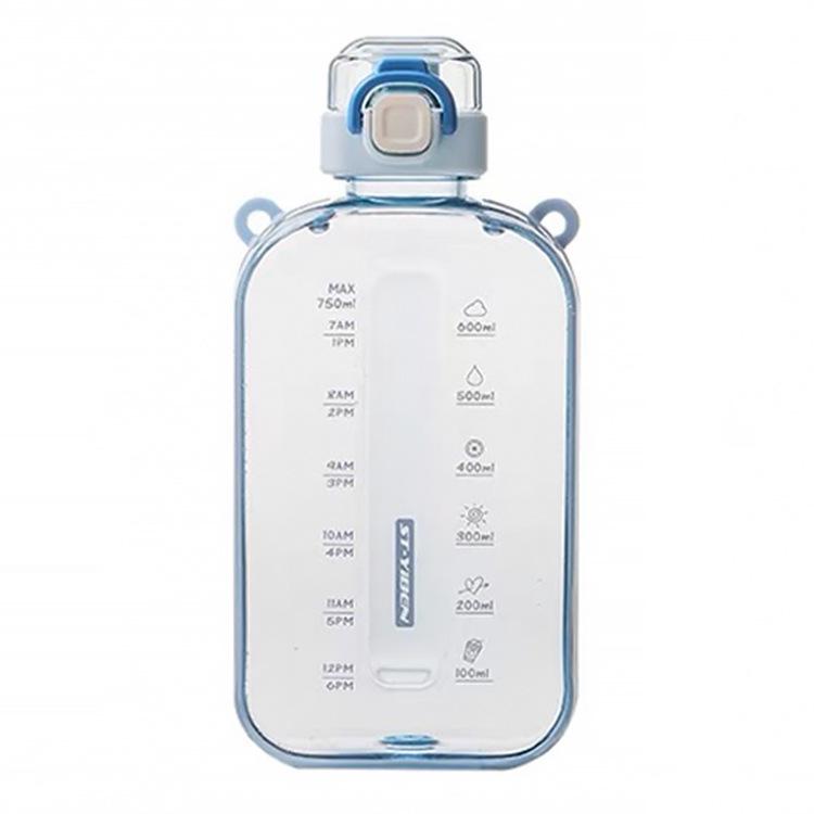 Muxin Women's Sports Water Bottle - Large Capacity, Crossbody, Direct Drinking, with Flat Scale, Perfect for Outdoor & Student Use