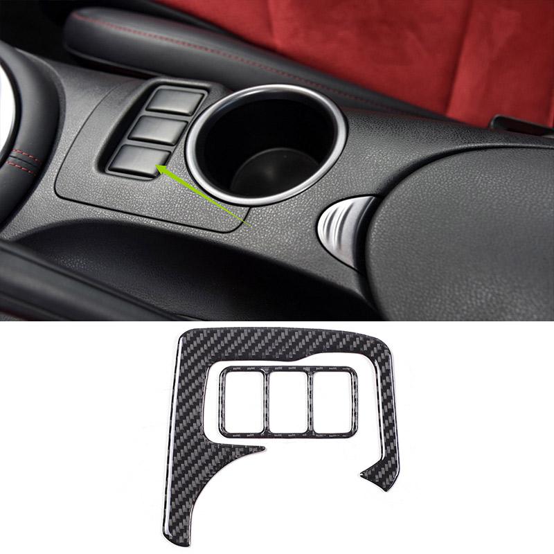 For Nissan 370Z Z34 2009+ Car Soft Carbon Fiber Up Speedometer Dashboard Console Trim Cover Sticker Kit  Interior Accessories