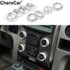 8X Air Condition Volume Rearview 4WD Switch Knob Covers for Ford F150 2013 2014