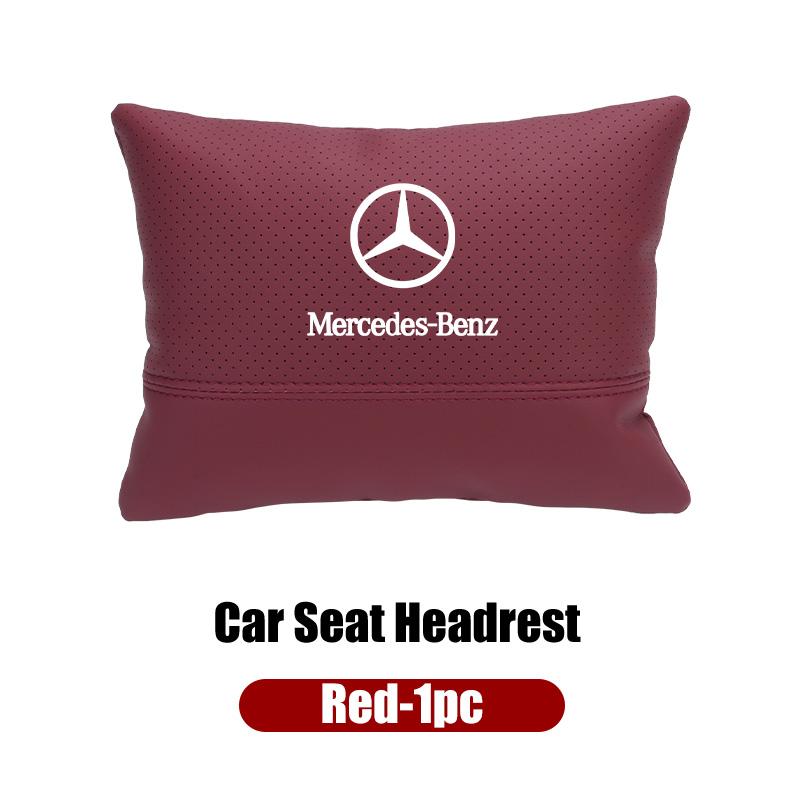 ISD4 2026 Hot Car Headrest Interior Accessories Neck Pillow For Mercedes Benz AMG W204 W205 W203 W211 W212 W213 W201 W210 W124 W126 W