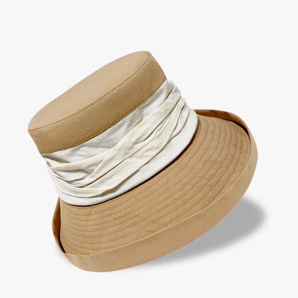 Pleasantly Cool Foldable Basin Hat Windproof Rope Fisherman Cap Soft Sunshade Bucket Hat  Women