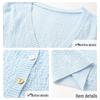 Women's V-Neck Thin Knit Short Sleeve Top