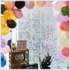 12 SZT Iridescentne Błyszczące Tło Ściany, Panel Ścianki z Cekinów Dekoracja Tła na Ślub, Rocznicę, Dekoracja na Przyjęcie Urodzinowe
