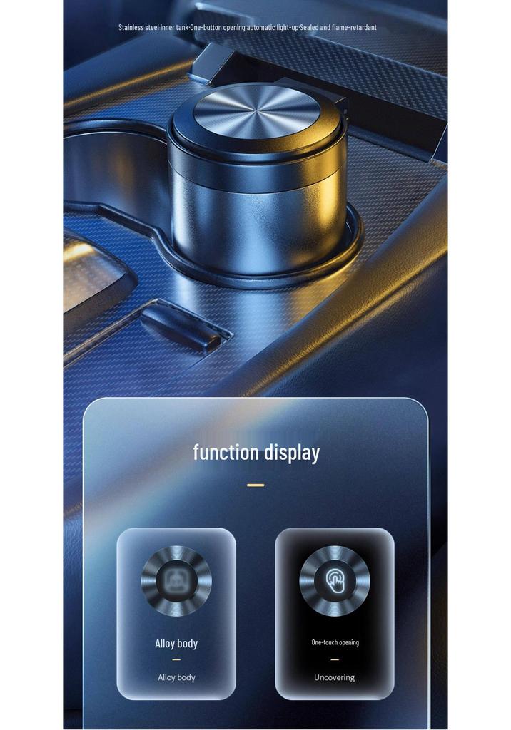 Dongfeng Fengshen L8/L7, Yixuan Haohan, AX7 Car Ashtray with Light - Creative Car Accessory