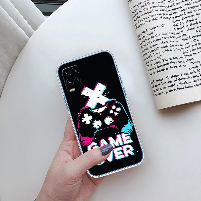 QE30 Game Over Transparent Phone Case for Samsung Galaxy A04 A04S A14 A23 A34 A54 M23 M33 M52 M53