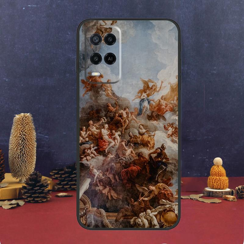 Renaissance Art Paint Case For Oppo A80 A60 A40 A78 A98 A58 A38 A18 A54 A74 A94 A96 A76 A16 A15 A17 A57 A5 A6 Pro