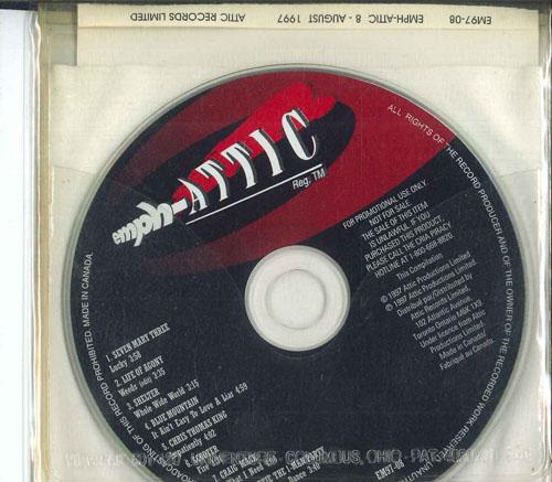 CD РАЗЛИЧНЫЕ Emphattic 08 Август 1997 EM9708 ATTIC 1997 Канада Рок Б/у