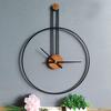 Creative Simple Wall Clock Retro Round Silent Hanging Watch Nordic Modern Living Room Office Wall Decorations Large Wall Clocks