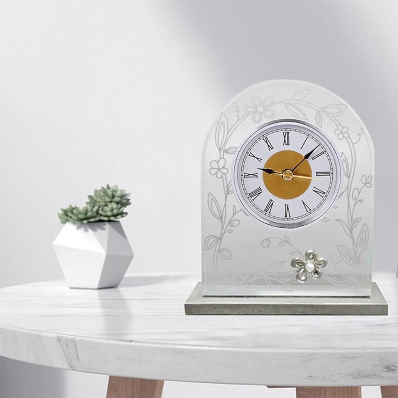 Modern Minimalists Alloy Alarm Clock Insert Quiet Operations Large Roman Numberals Clock Movement Easy Battery Access