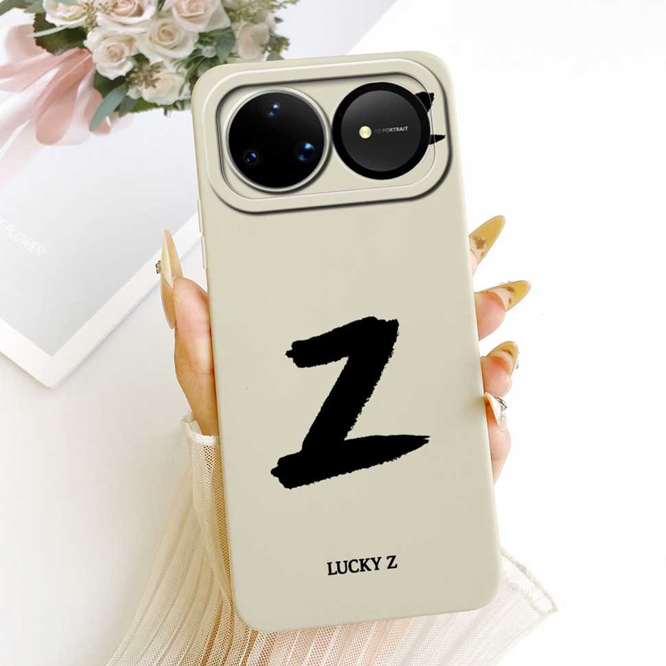 For Huawei nova 15 Ultra 5G Case SLY-AL00 Silicone Cover For Huawei Nova15 Ultra 5G 6.84" Fashion Simple Letters A-Z Phone Shell