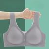 Creative Front Buckle Underwear Ladies with Inserts Large Elastic Vest Type In The Elderly Large Size Without Steel Ring Bra